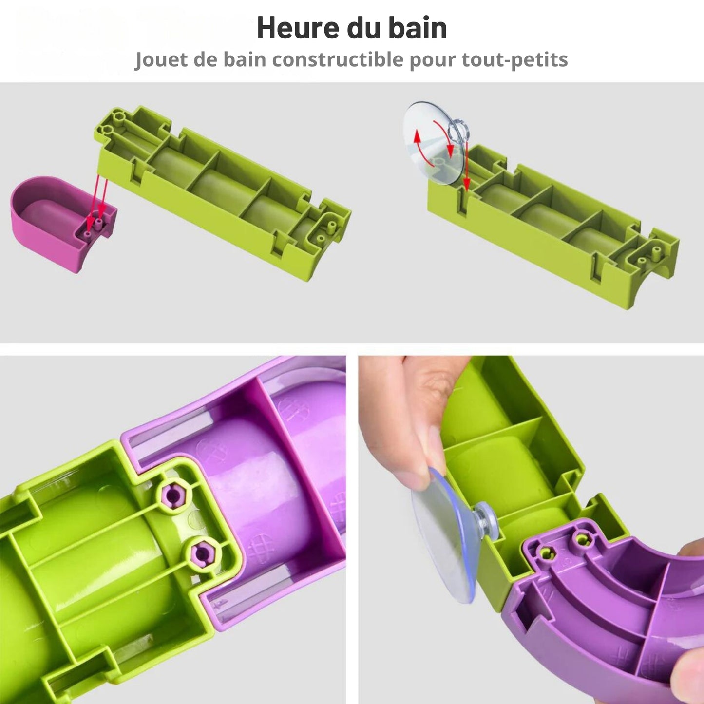 Jouet de bain Montessori toboggan de canard - Plaisir et Éveil pour les Tout-Petits