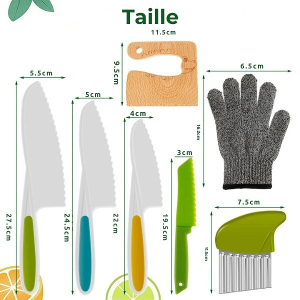 Set d’Ustensiles de Cuisine Montessori pour Enfants