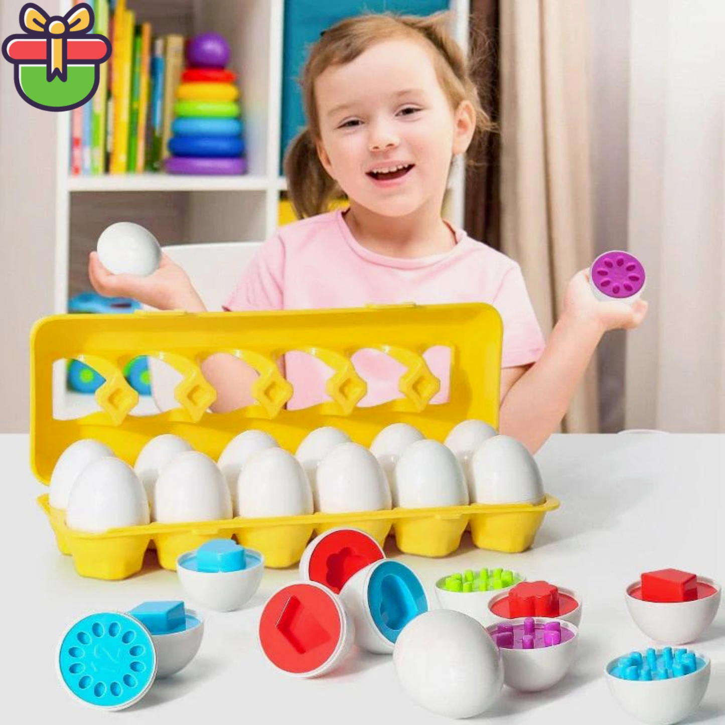 Boîte à Œufs d'Apprentissage Montessori - Oeuf'Éducatifs