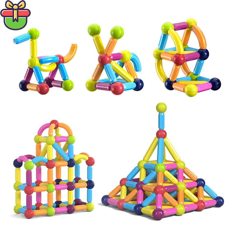 BLOC DE CONSTRUCTION MAGNÉTIQUE MONTESSORI