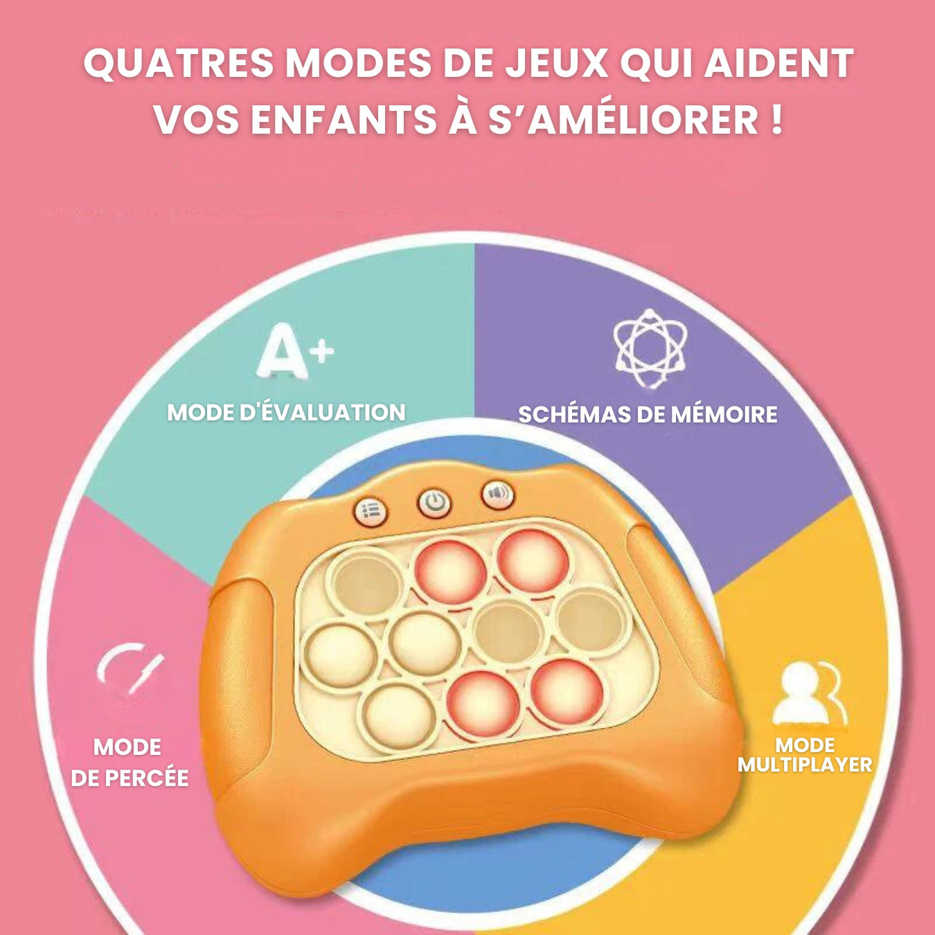 Console de Jeu QuickPush - Amusement Éducatif pour Enfants