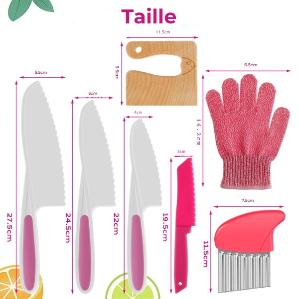 Set d’Ustensiles de Cuisine Montessori pour Enfants