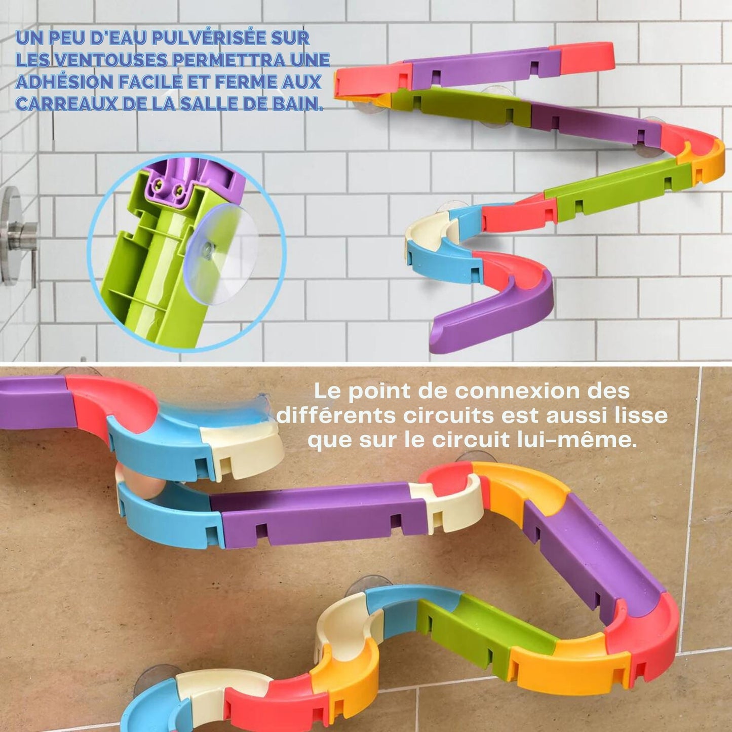 Jouet de bain Montessori toboggan de canard - Plaisir et Éveil pour les Tout-Petits