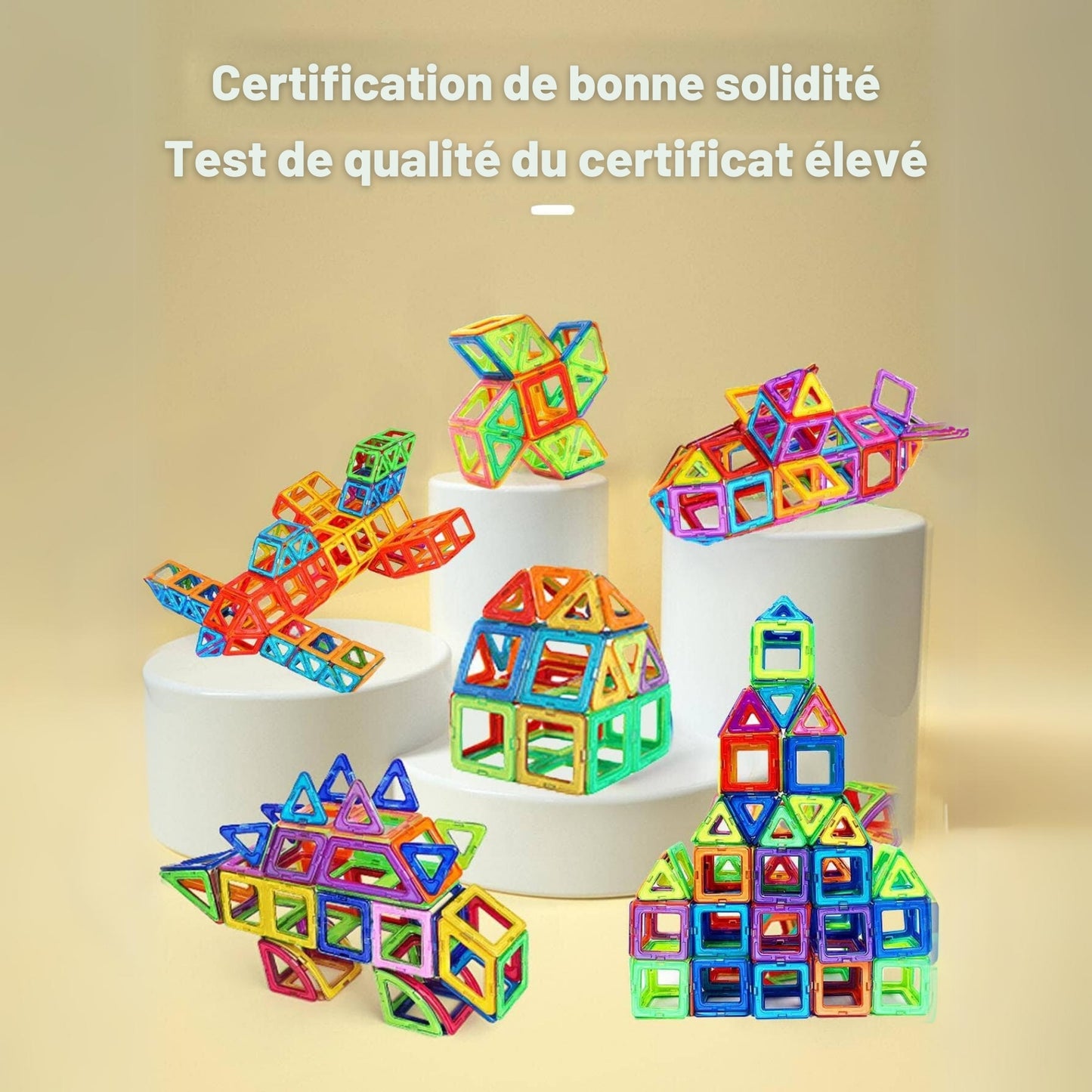 Jeu de Construction Magnétique - Blocs Aimantés pour Enfants - Coffret Cadeau Créatif et Éducatif