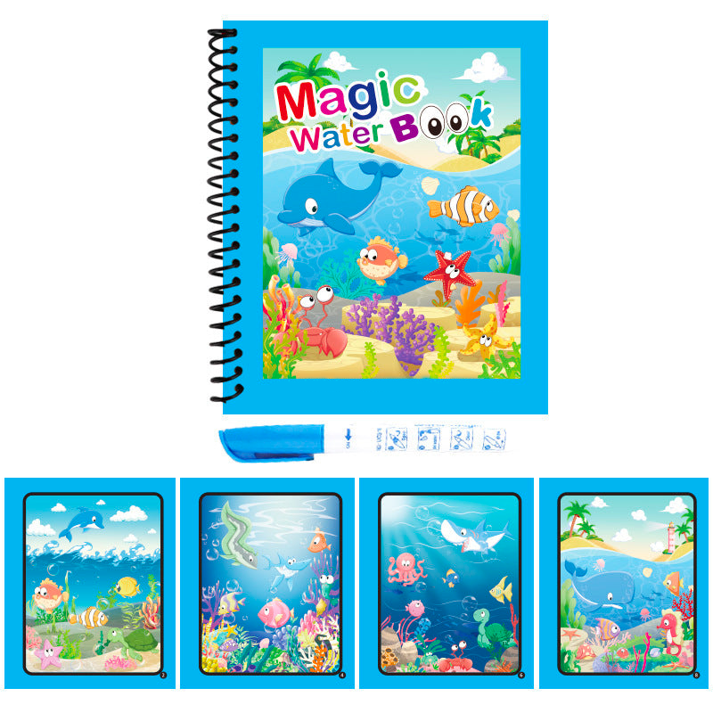Livre de Coloriage Magique à l'Eau pour Enfants - AquaBook Réutilisable et Éducatif