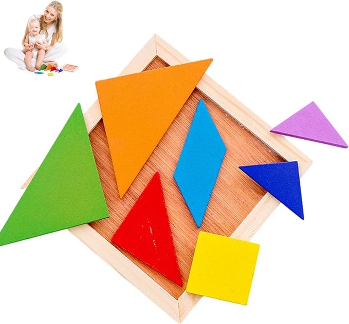 Jeux Montessori colorés en Bois - Jouets Éducatifs pour Enfants