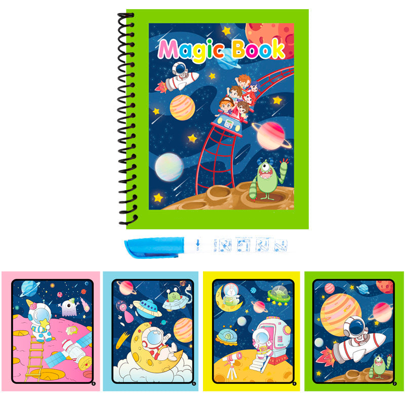 Livre de Coloriage Magique à l'Eau pour Enfants - AquaBook Réutilisable et Éducatif
