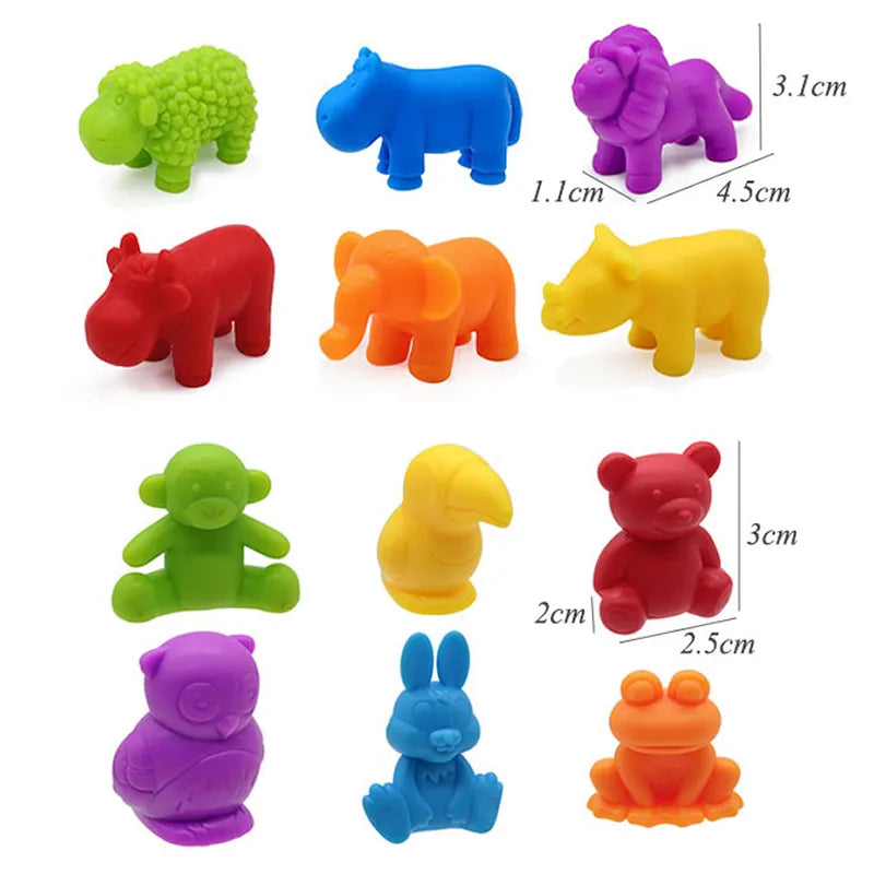 Kit de Tri Montessori Arc-en-Ciel - Éveil Ludique avec Gobelets