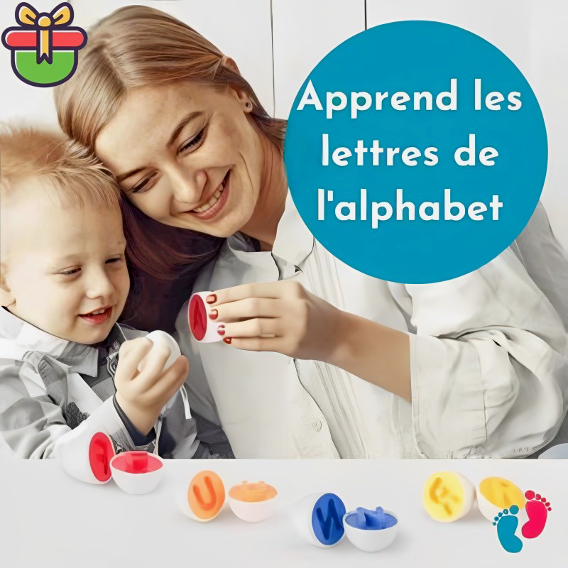 Boîte à Œufs d'Apprentissage Montessori - Oeuf'Éducatifs