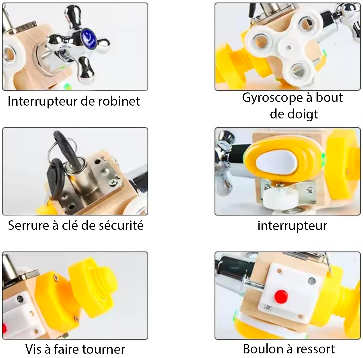 Cube d'Activité en Bois Montessori - Éveil et Amusement pour Bébé