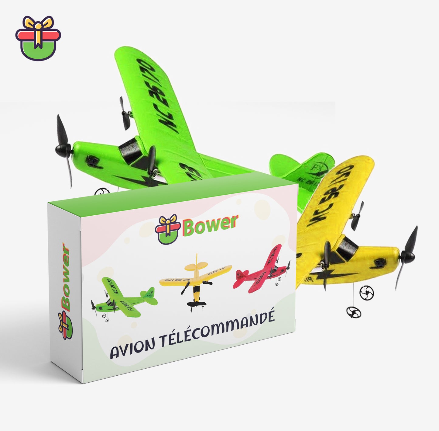Avion télécommandé ultra-résistant pour enfant 2.4GHz