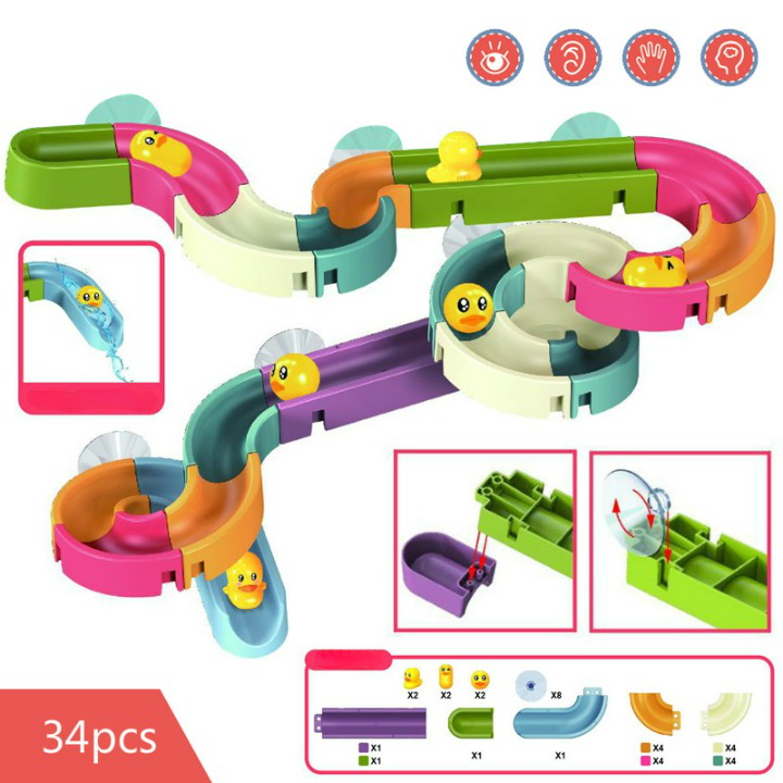 Jouet de bain Montessori toboggan de canard - Plaisir et Éveil pour les Tout-Petits