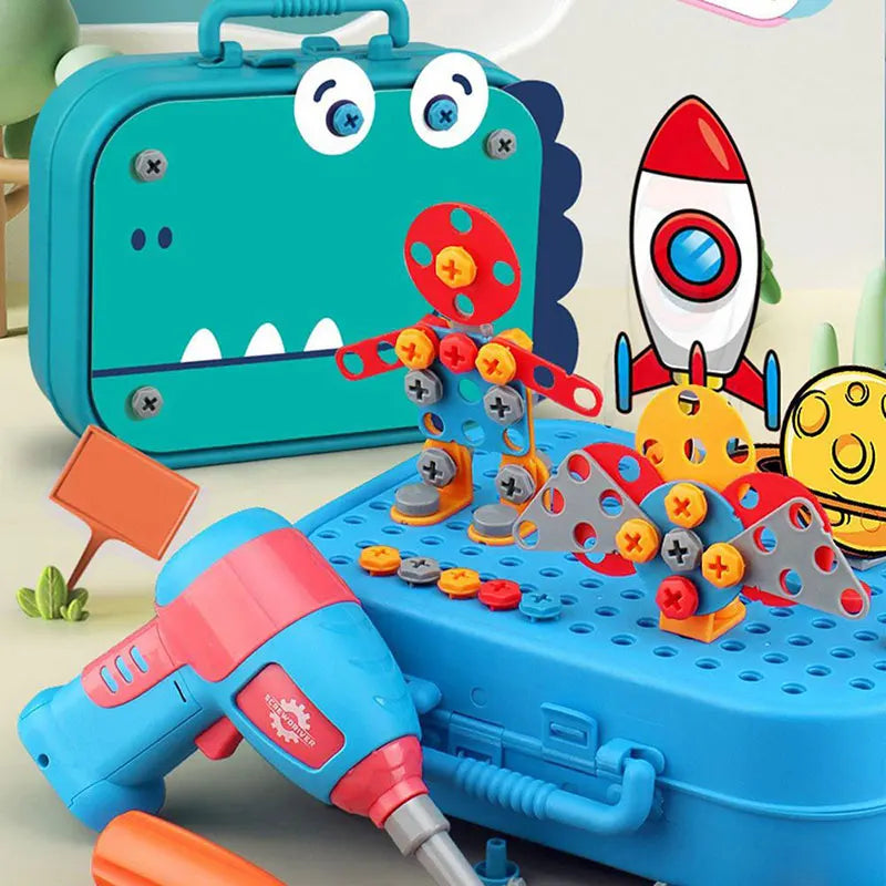 Boîte à 211 Outils Électrique Montessori - Éveil Créatif et Construction