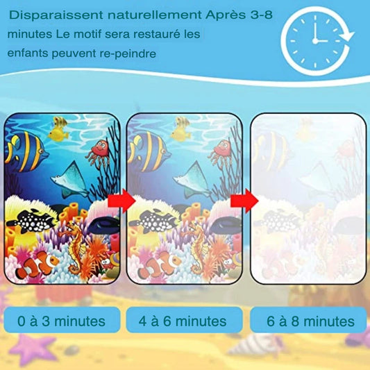 Livre de Coloriage Magique à l'Eau pour Enfants - AquaBook Réutilisable et Éducatif