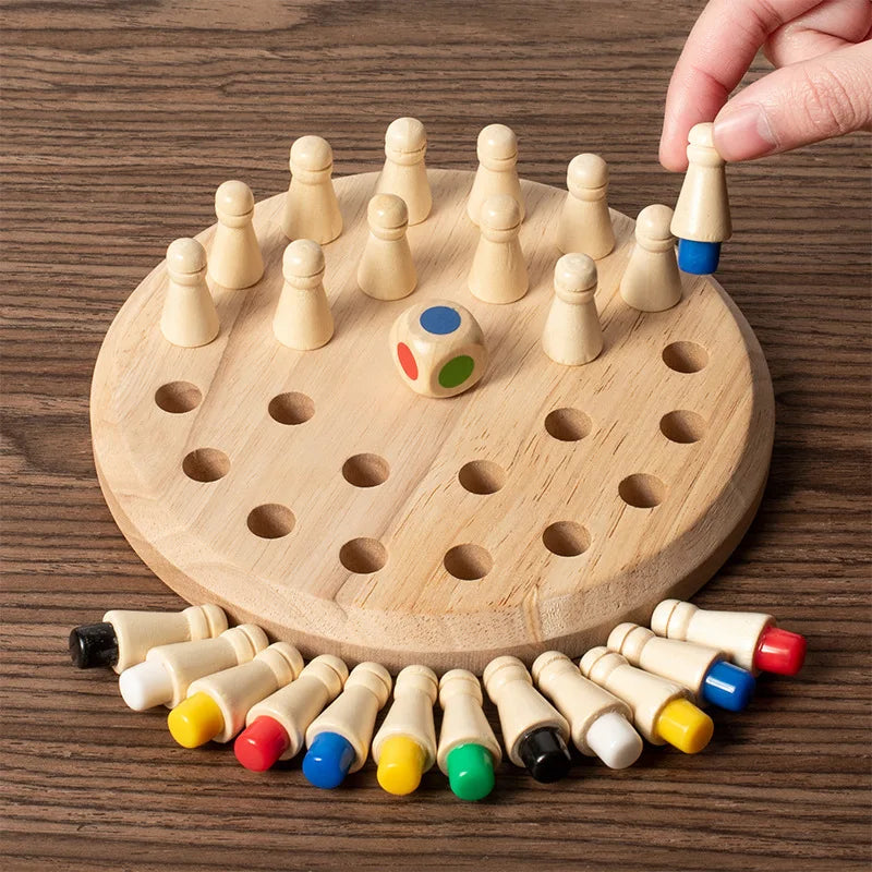 Mémo-Match Montessori : Jeu de Mémoire en Bois pour Enfants