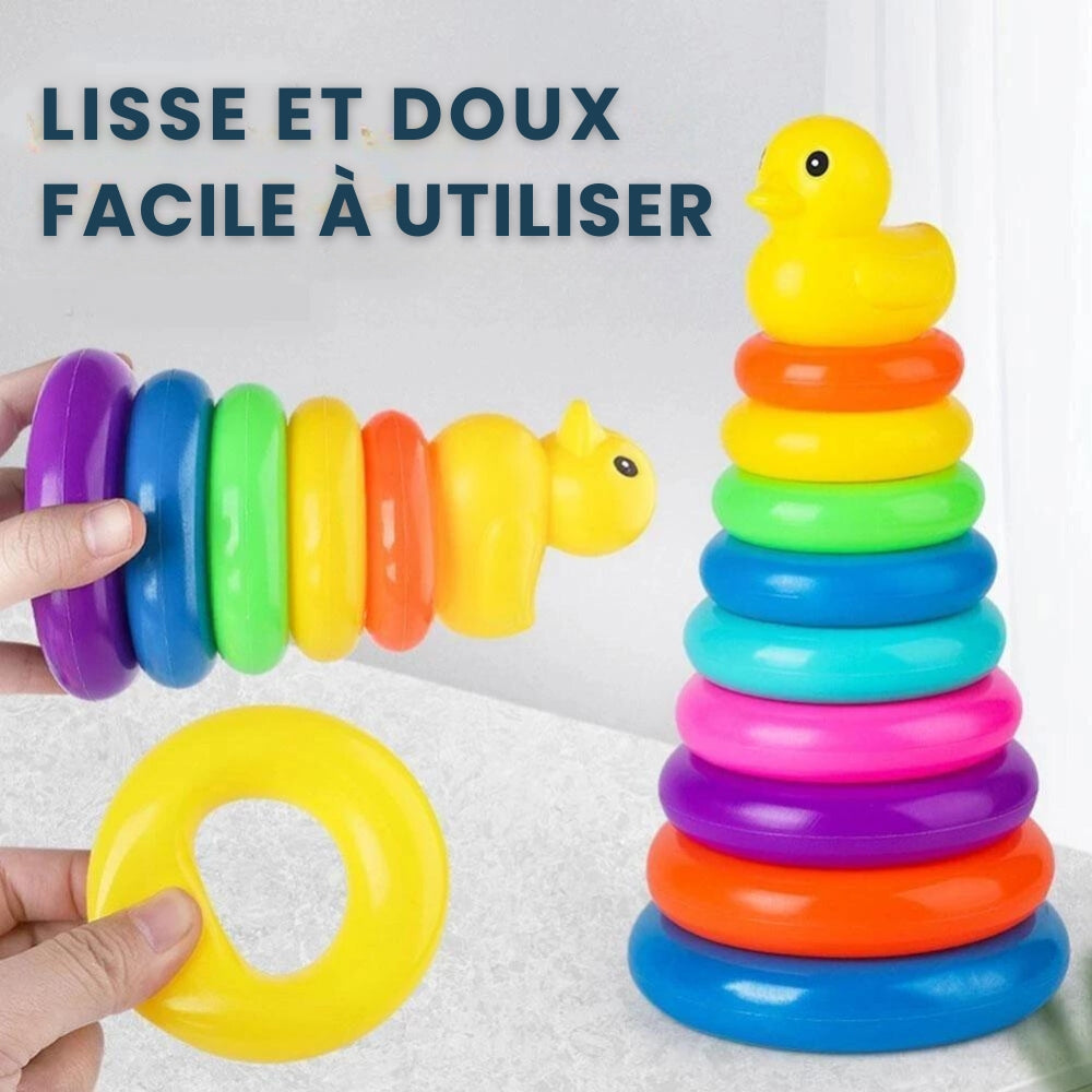 Petit Poussin d'Empilage Montessori - Jouet Éducatif Classique pour Bébés