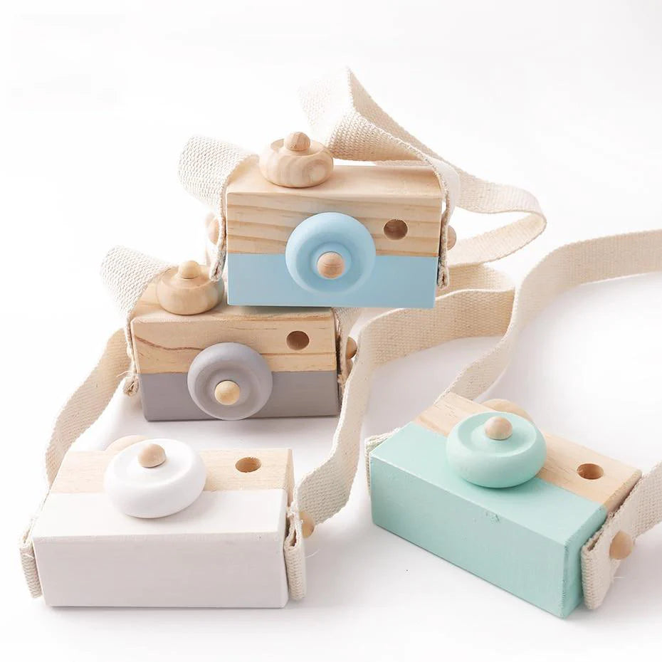 Appareil Photo Montessori en Bois pour Enfants - Éveil Créatif