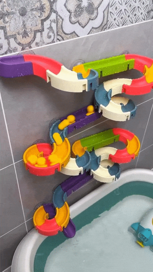 Jouet de bain Montessori toboggan de canard - Plaisir et Éveil pour les Tout-Petits
