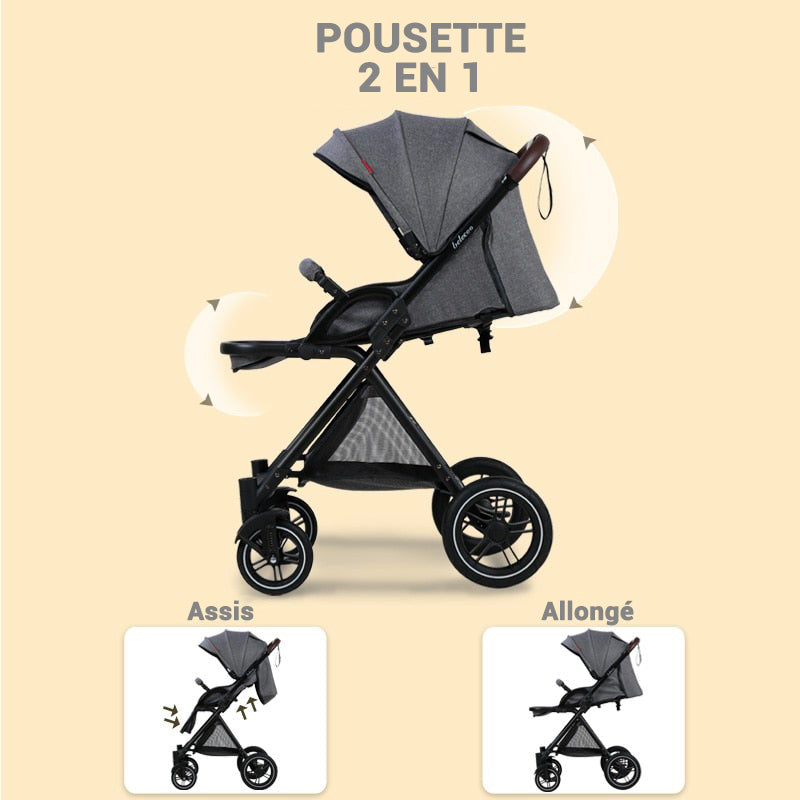 Poussette Confortable 2 en 1