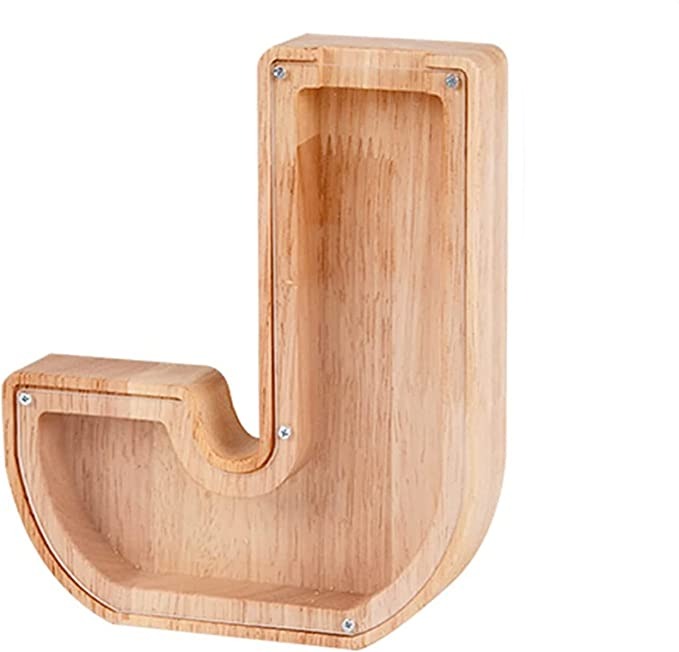 Tirelire en bois Lettre