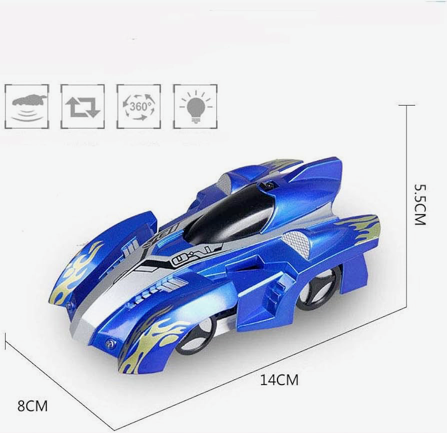 Voiture télécommandée roule sur les murs sales